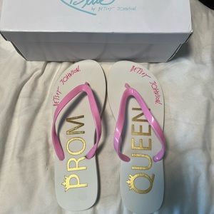 Betsey Johnson Blue Prom Queen Sandals
